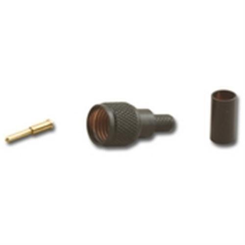 "FOR RG58/U 58A/U 3-PIECE CRIMP PLUG, BK" (MU-7246)