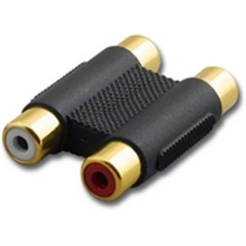 "DUAL INLINE COUPLER RD,WH W/ BLACK OUTER " (RCA-6195)