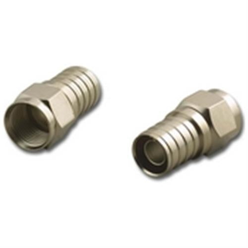 "F-56ALM, 1/2" RING F-CONNECTOR EASY GRIP" (RFF-7753EG)