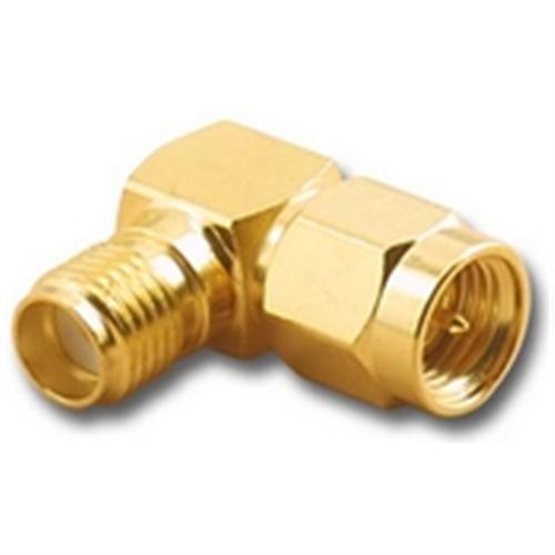 "SMA PLUG TO JACK ADAPTER, RIGHT ANGLE" (SMA-2599)