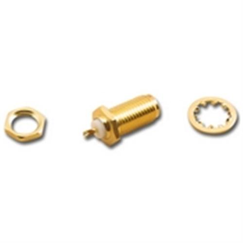 "SMA REAR  MOUNT BULKHEAD JACK,SOLDER CUP" (SMA-2761)