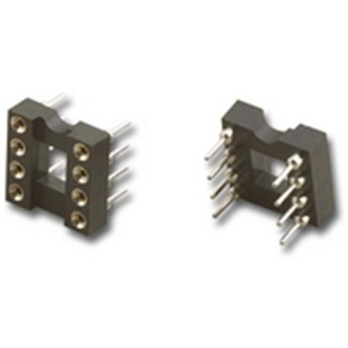 "ROUND PIN IC SOCKET, 8 PIN LENGTH 7.26mm" (SQ-08)