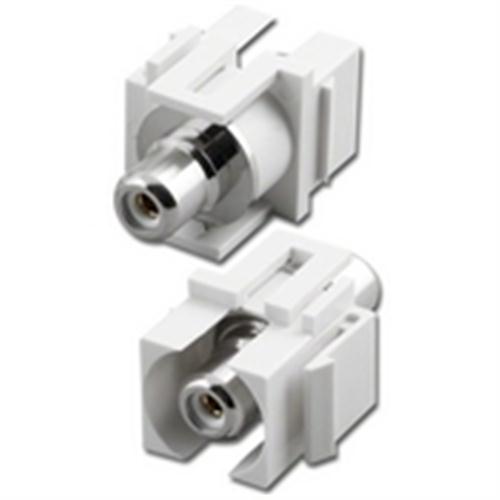 "KEYSTONE RCA FEEDTHRU MODULE, WHITE" (WPP-RCA1-WH)