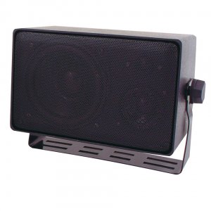 ( speco_DMS3TS ) Weather Resistant 3 Way Speakers w/ Transformer  Black