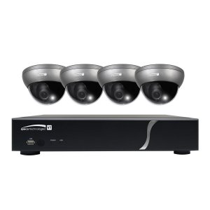 ( speco_ZIPT471 ) 4CH HD-TVI DVR, 1080p, 60fps, 1TB w/ 4 Outdoor INT Dome Cameras 2.8-12mm lens, Grey