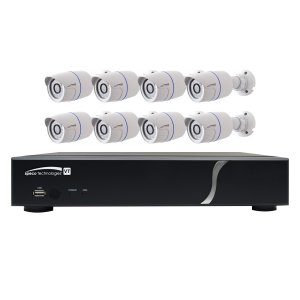 ( speco_ZIPT88B2 ) 8CH HD-TVI DVR, 1080p, 120fps, 2TB w/ 8 Outdoor IR Bullet Cameras 2.8mm lens, White