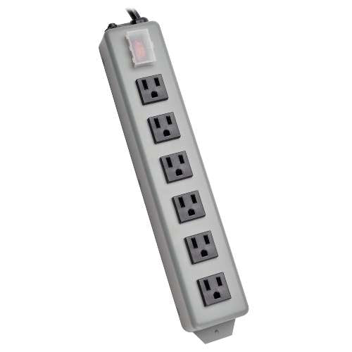 "Waber-by-Tripp Lite 6-Outlet (41.3 mm center-to-center spacing) Industrial Power Strip, 6-ft. Cord" (tripp_6SP)