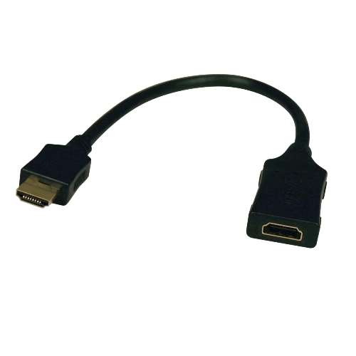 "HDMI Signal Booster/Extender Cable, 1920x1200 at 24Hz/1080p (HDMI M/F), 1-ft." (tripp_B123-001)