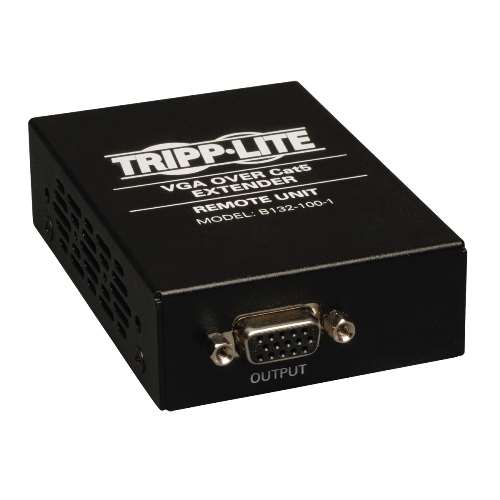 "VGA over Cat5/Cat6 Extender, Box-Style Receiver, 1920x1440 at 60Hz, Up to 1000-ft." (tripp_B132-100-1)