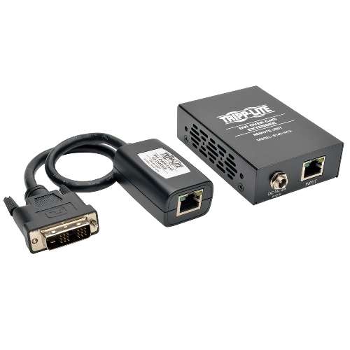 "DVI over Cat5/Cat6 Active Extender Kit, Box-Style Video Transmitter & Receiver, 1920x1080 at 60Hz" (tripp_B140-101X)