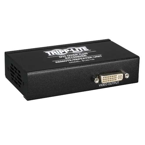 "DVI over Cat5/Cat6 Extender, Box-Style Repeater, 1920x1080 at 60Hz" (tripp_B140-110)