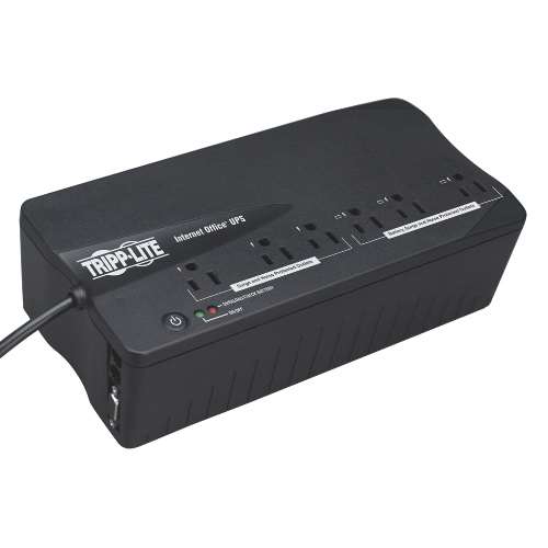 "Internet Office 120V 350VA 180W Standby UPS, Ultra-Compact Desktop, 6 Outlets, DB9 Serial port" (tripp_INTERNET350SER)