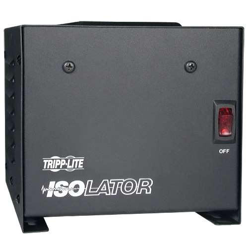 "Isolator Series 120V 500W Isolation Transformer-Based Power Conditioner, 4 Outlets" (tripp_IS-500)