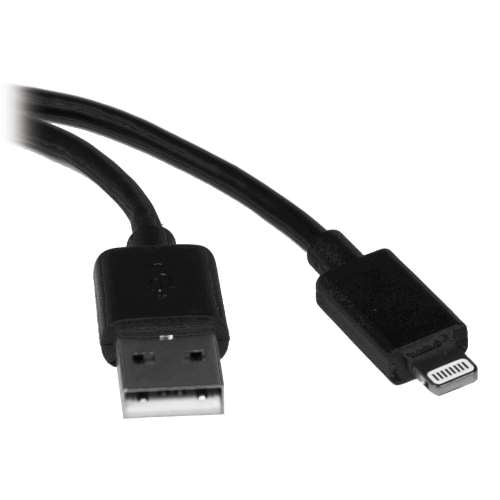 "USB Sync / Charge Cable with Lightning Connector - Black, 6-ft. (1.8M)" (tripp_M100-006-BK)