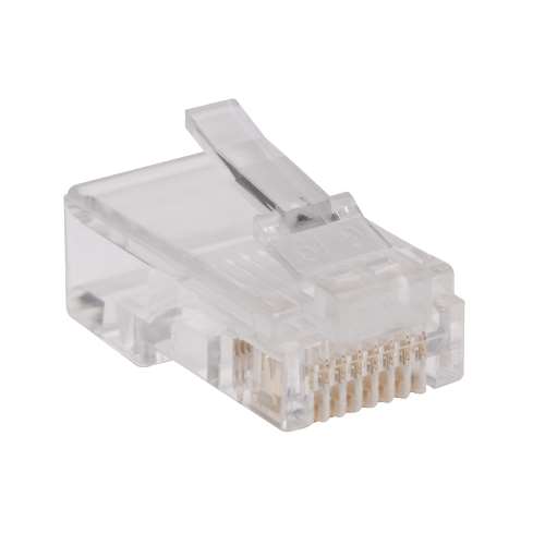 "RJ45 Plugs for Flat Solid / Stranded Conductor Cable, 100-Pack" (tripp_N030-100-FL)