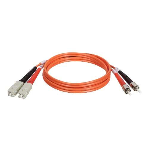 "Duplex Multimode 62.5/125 Fiber Patch Cable (SC/ST), 2M (6-ft.)" (tripp_N304-006)