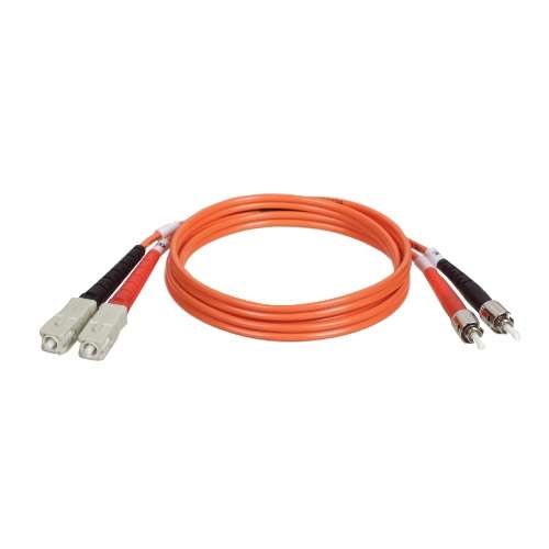 "Duplex Multimode 62.5/125 Fiber Patch Cable (SC/ST), 8M (25-ft.)" (tripp_N304-025)