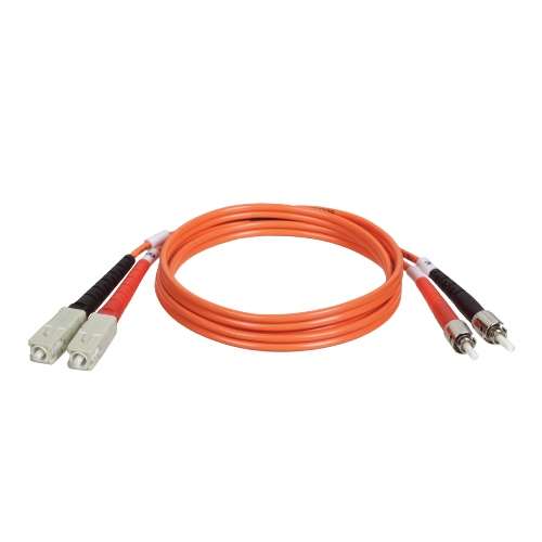 "Duplex Multimode 62.5/125 Fiber Patch Cable (SC/ST), 5M (16-ft.)" (tripp_N304-05M)