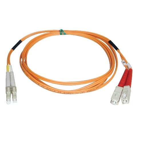 "Duplex Multimode 62.5/125 Fiber Patch Cable (LC/SC), 15M (50-ft.)" (tripp_N316-15M)