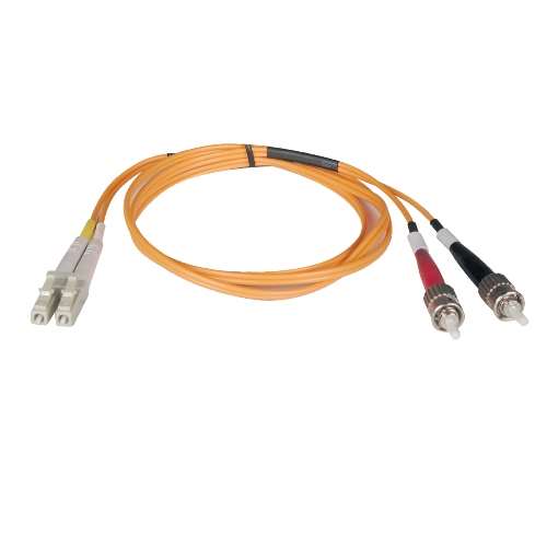 "Duplex Multimode 62.5/125 Fiber Patch Cable (LC/ST), 5M (16-ft.)" (tripp_N318-05M)