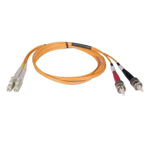 "Duplex Multimode 62.5/125 Fiber Patch Cable (LC/ST), 7M (23-ft.)" (tripp_N318-07M)