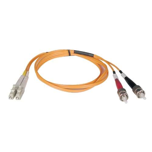 "Duplex Multimode 62.5/125 Fiber Patch Cable (LC/ST), 8M (26-ft.)" (tripp_N318-08M)