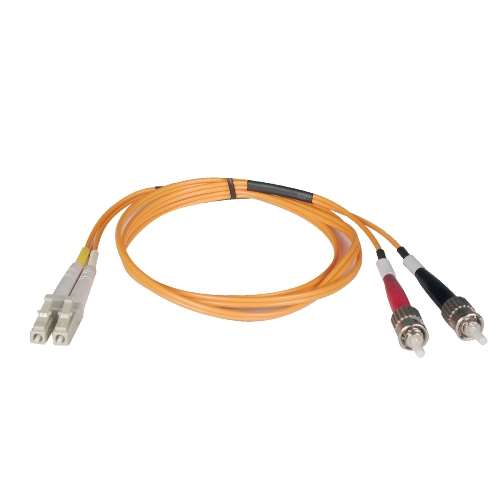 "Duplex Multimode 62.5/125 Fiber Patch Cable (LC/ST), 9M (30-ft.)" (tripp_N318-09M)