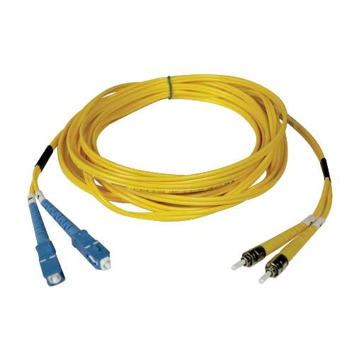 "Duplex Singlemode 8.3/125 Fiber Patch Cable (SC/ST), 1M (3-ft.)" (tripp_N354-01M)