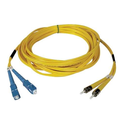 "Duplex Singlemode 8.3/125 Fiber Patch Cable (SC/ST), 2M (6-ft.)" (tripp_N354-02M)