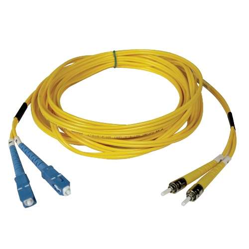 "Duplex Singlemode 8.3/125 Fiber Patch Cable (SC/ST), 3M (10-ft.)" (tripp_N354-03M)