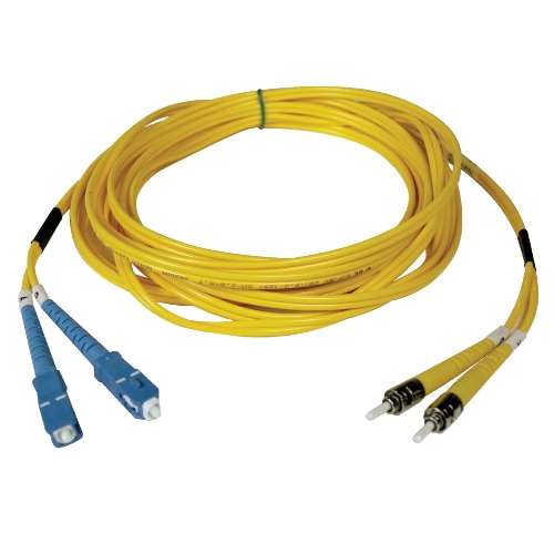 "Duplex Singlemode 8.3/125 Fiber Patch Cable (SC/ST), 15M (50-ft.)" (tripp_N354-15M)