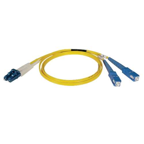 "Duplex Singlemode 8.3/125 Fiber Patch Cable (LC/SC), 3M (10-ft.)" (tripp_N366-03M)