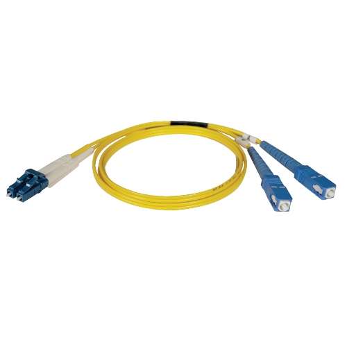 "Duplex Singlemode 8.3/125 Fiber Patch Cable (LC/SC), 15M (50-ft.)" (tripp_N366-15M)