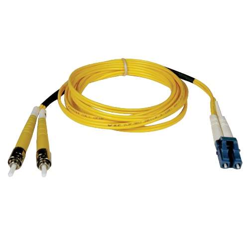 "Duplex Singlemode 8.3/125 Fiber Patch Cable (LC/ST), 1M (3-ft.)" (tripp_N368-01M)