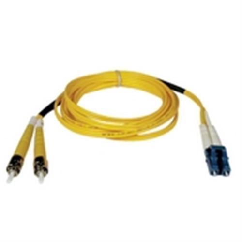 "Duplex Singlemode 8.3/125 Fiber Patch Cable (LC/ST), 3M (10-ft.)" (tripp_N368-03M)