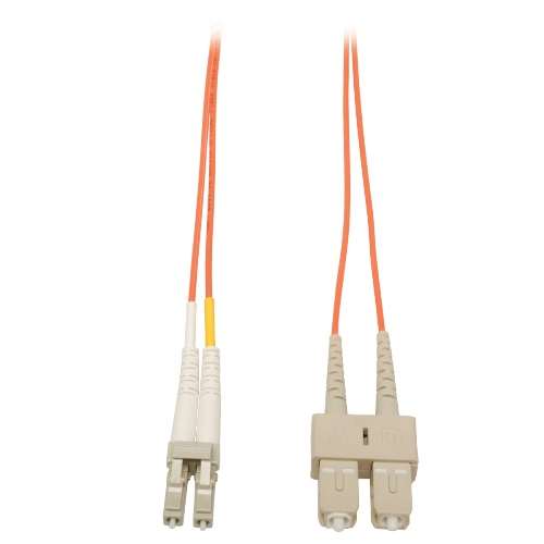 "Duplex Multimode 50/125 Fiber Patch Cable (LC/SC), 15M (50-ft.)" (tripp_N516-15M)