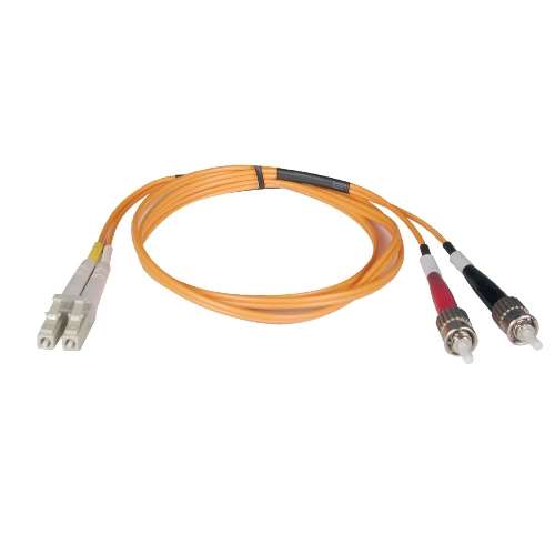 "Duplex Multimode 50/125 Fiber Patch Cable (LC/ST), 2M (6-ft.)" (tripp_N518-02M)