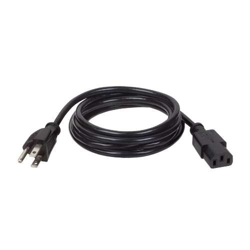 "Universal Computer Power Cord, 10A, 18AWG (NEMA 5-15P to IEC-320-C13), 6-ft." (tripp_P006-006)