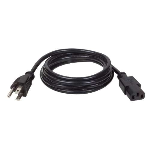 "Universal Computer Power Cord, 10A, 18AWG (NEMA 5-15P to IEC-320-C13), 10-ft." (tripp_P006-010)