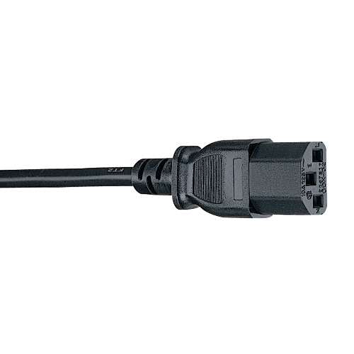 "Standard Computer Power Cord, 10A, 18AWG (NEMA 5-15P to IEC-320-C13), 12-ft." (tripp_P010-012)