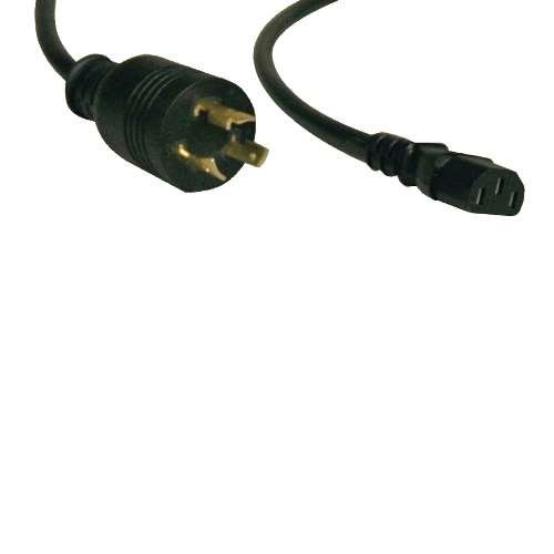 "Heavy-Duty Computer Power Cord, 15A, 14AWG (IEC-320-C13 to NEMA L6-20P), 6-ft." (tripp_P011-006)