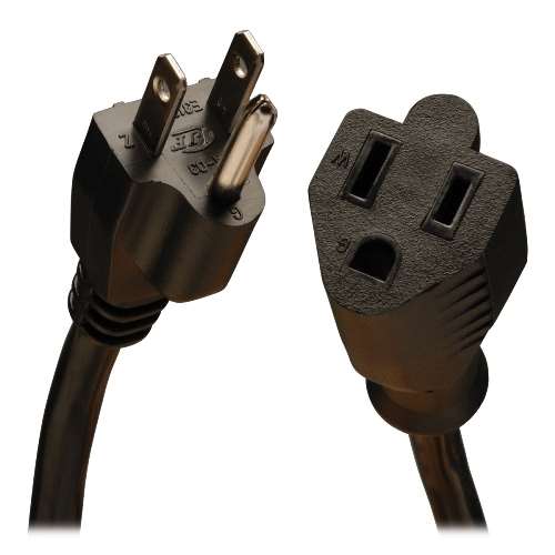 "Standard Power Extension Cord, 13A, 16AWG (NEMA 5-15P to NEMA 5-15R), 3-ft." (tripp_P024-003-13A)