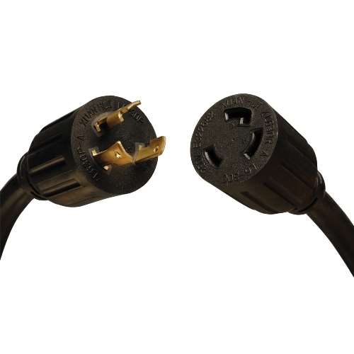 "Heavy-Duty Power Extension Cord, 30A, 10AWG (NEMA L6-30P to NEMA L6-30R), 8-ft." (tripp_P041-008)