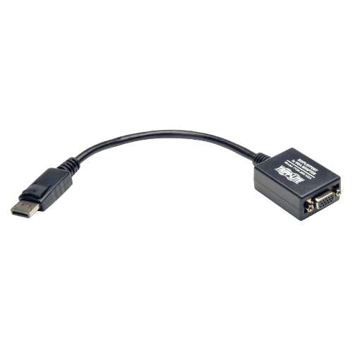 "DisplayPort to VGA Cable Adapter, 1920x1200/1080p (M/F), 6-in." (tripp_P134-06N-VGA)