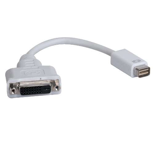 "Mini DVI to DVI Cable Adapter, Video Converter for Macbooks and iMacs, 1920x1200 (Mini DVI to DVI-D M/F)" (tripp_P138-000-DVI)