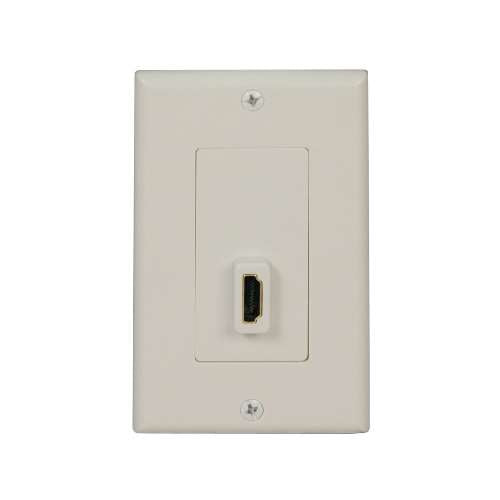 "HDMI Send/Receive Pass-Through Wallplate, White (F/F)" (tripp_P166-001-P)