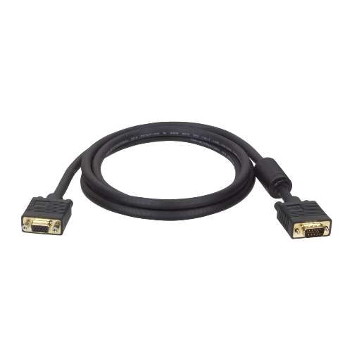 "VGA Coax Monitor Extension Cable, High Resolution Cable with RGB Coax (HD15 M/F), 10-ft." (tripp_P500-010)