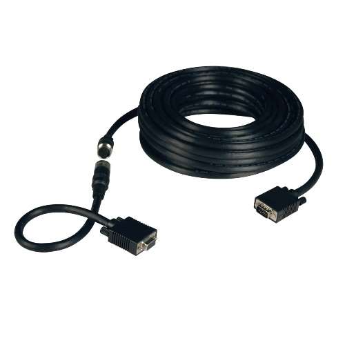 "VGA Coax Monitor Easy Pull Extension Cable, High Resolution Cable with RGB Coax (HD15 M/F), 50-ft." (tripp_P501-050)