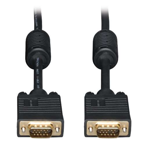 "VGA Coax Monitor Cable, High Resolution Cable with RGB Coax (HD15 M/M), 10-ft." (tripp_P502-010)