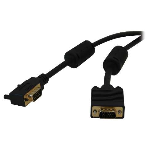 "VGA Coax Right-Angle Monitor Cable, High Resolution Cable with RGB Coax (HD15 M/M), 25-ft." (tripp_P502-025-RA)